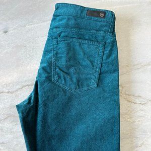 AG Anthro The High Rise Stevie Ankle Velvet Pant size 32R